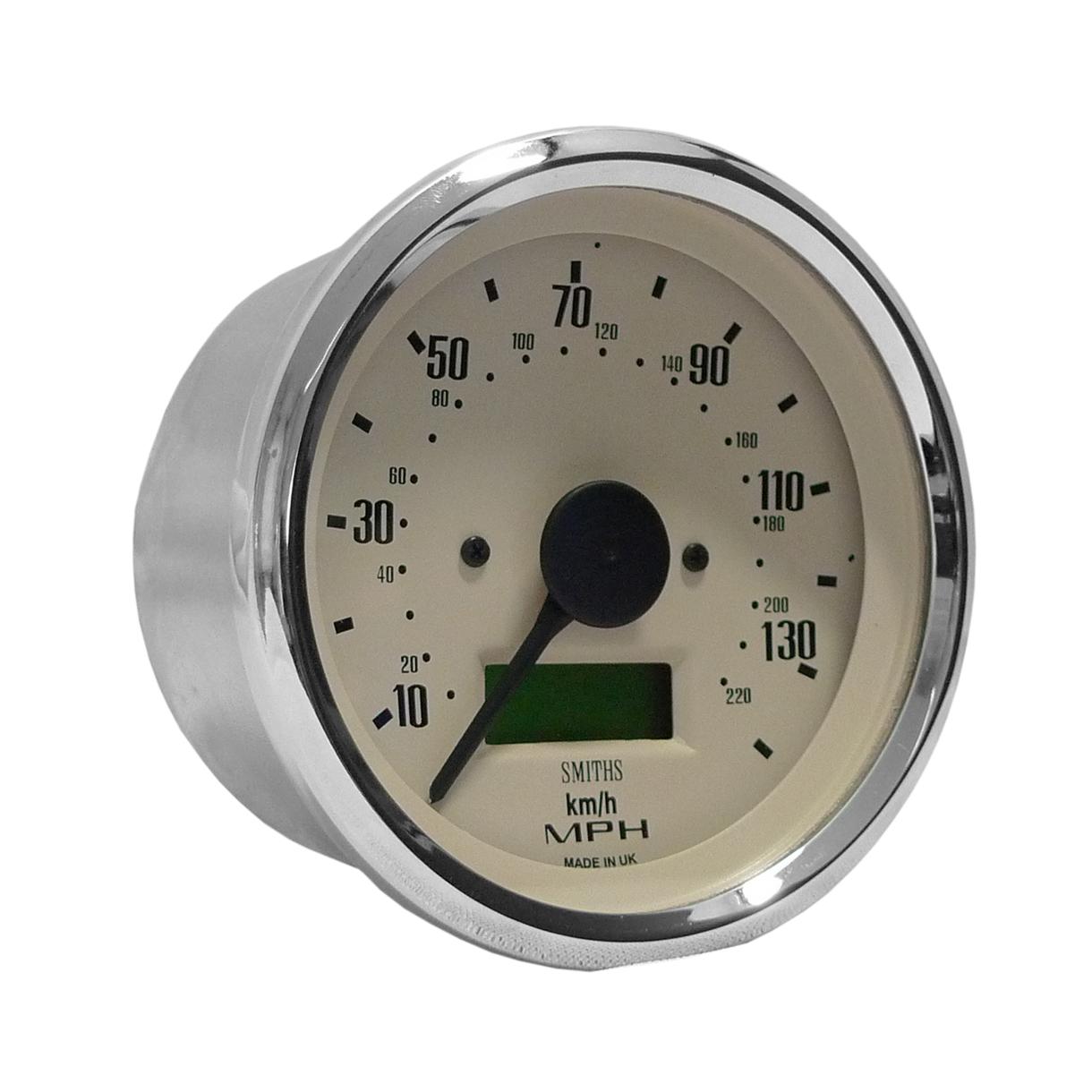 Smiths Klassieke Snelheidsmeter (Speedo) 80mm Diameter Magnolia Gezicht SN-5234-10CB