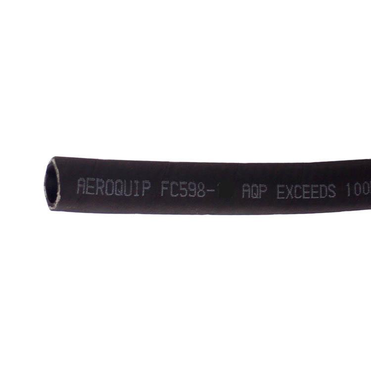 Black Aeroquip FC598 Push On Hose -4 (1/4) (Per 1/2 Meter)