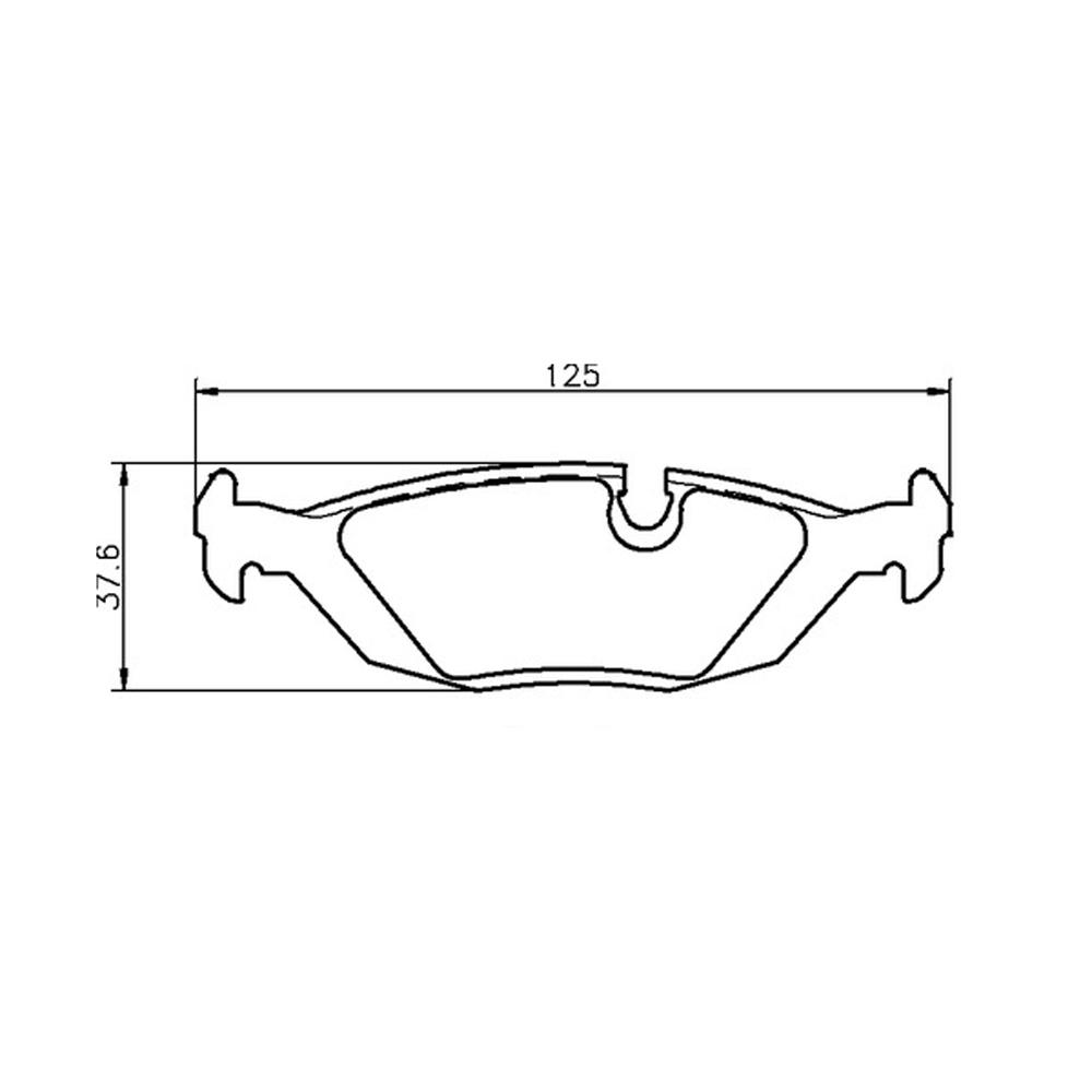 Mintex Racing remblokken MDB1239-M1144 Voor BMW E30 Rears