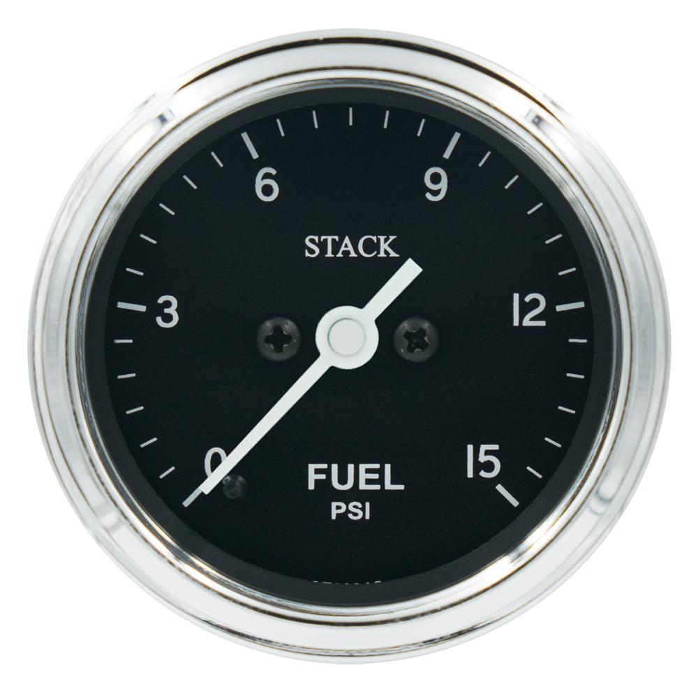 Stapel klassieke brandstofdrukmeter 0-15 psi
