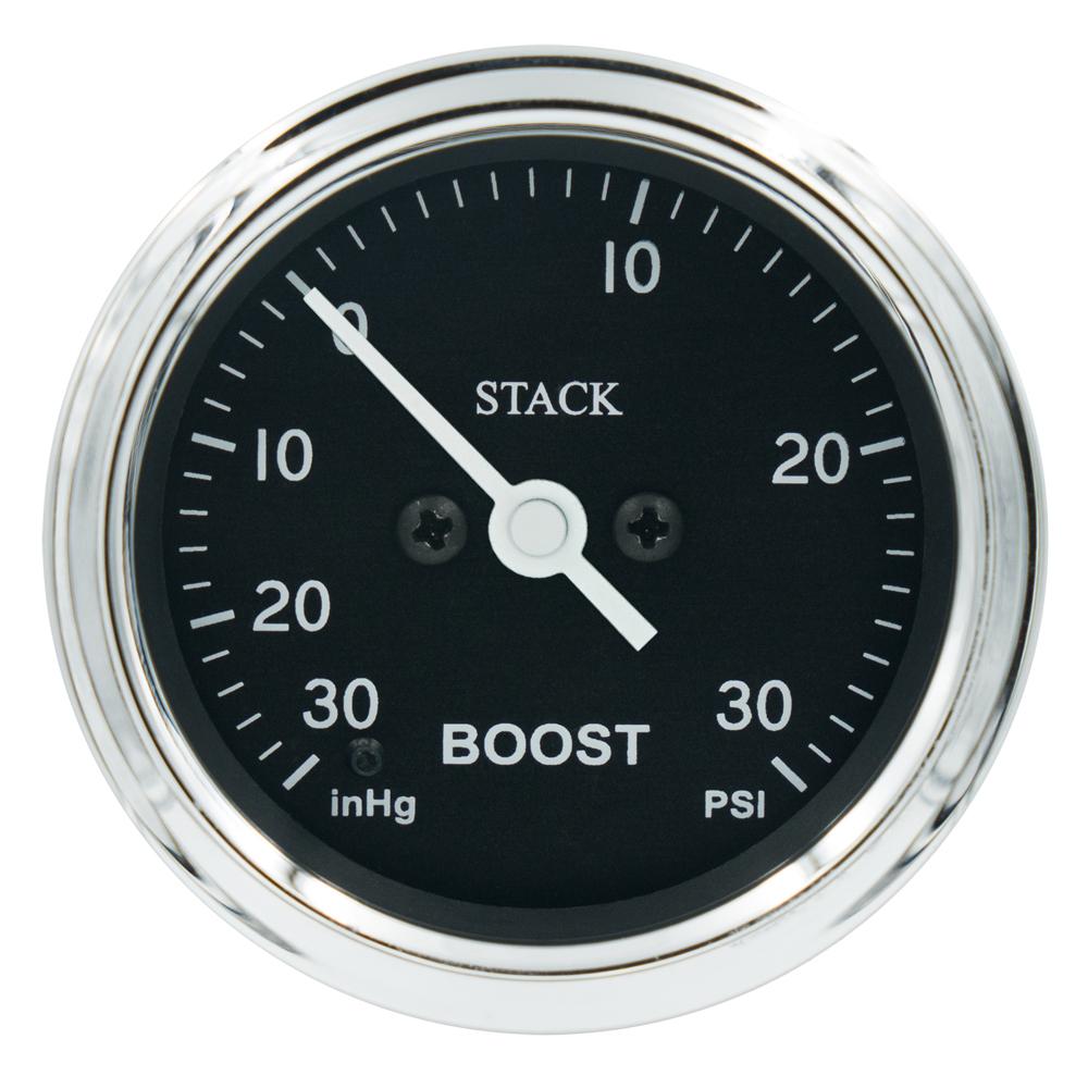 Stack Classic Boost Pressure Gauge -30InHg tot +30 psi