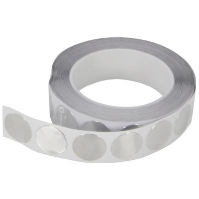 Zelfklevende aluminiumfolie tapeschijven - 25 mm diameter