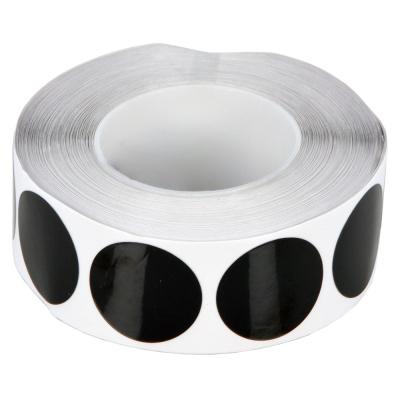 Zelfklevende schijven van zwarte folietape - diameter 45 mm