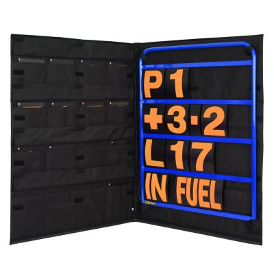 BG Racing Blue Pit Board Kit - standaard formaat
