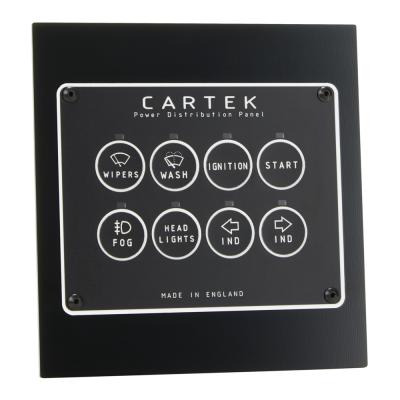 Cartek 8-kanaals Power Distribution Panel - Retro Edition