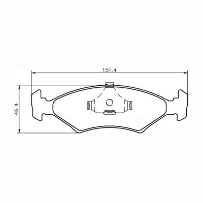 Mintex Racing remblokken MDB1175-M1155 voor Ford Diverse