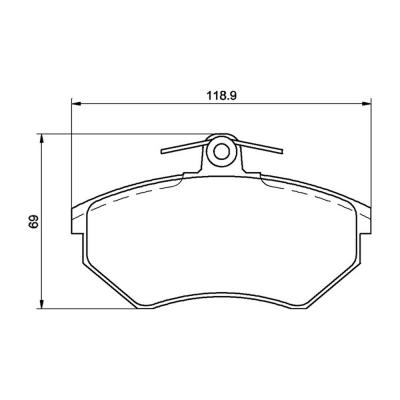 Mintex Racing remblokken MDB1570-M1144 voor Audi / Seat / Volkswagen